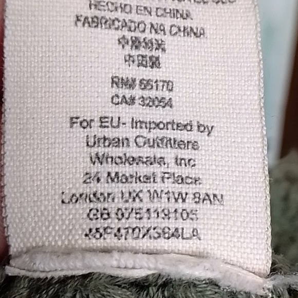 Free people open shoulder 100% cotton green small - Picture 6 of 6